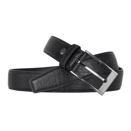 Factory direct leather men belt adjustable leather strap belt pin buckle belt for men