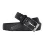 Factory direct leather men belt adjustable leather strap belt pin buckle belt for men