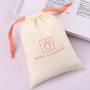 Recyclable Screen Printing Eco-friendly Cotton Linen Dust Bag For Handbag Hat Customized Drawstring Muslin Clothes Shoe Pouch