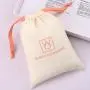 Recyclable Screen Printing Eco-friendly Cotton Linen Dust Bag For Handbag Hat Customized Drawstring Muslin Clothes Shoe Pouch