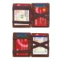 Wholesale leather magic money wallet rfid blocking trifold magic filp wallet holder for men with coin purse