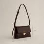 2024 New Korean Style Retro Pu Vegan Leather Women's Shoulder Handbag Large Capacity Lattice Handbag for women