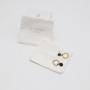High End Silver Logo Brush Flap Cotton Canvas Jewelry Pouch Envelope Mirror Gift Bracelet Jewelry Packaging Bag