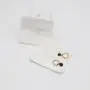 High End Silver Logo Brush Flap Cotton Canvas Jewelry Pouch Envelope Mirror Gift Bracelet Jewelry Packaging Bag