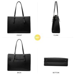 LOVEVOOK top sale fashion 2pcs Custom Laptop Bag high quality Pu Leather Computer Tote Bag Large Capacity Ladies Office Handbag