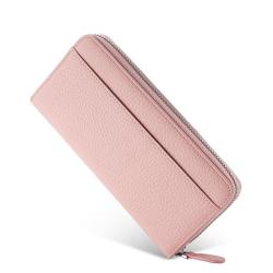 ZF213 Genuine Leather Women Wallet Long Multi Card Position Large Capacity Coin Purse Bag Pouch High Grade Men Clutch Bag