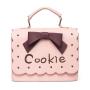 Wholesale Fashion Trends Sweet Cute Kawaii Delicate Bow Letter Shoulder Ladies Handbags Women Bags