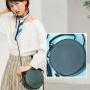 Low MOQ Round Mini Handbag Fashion Barrel Shoulder Bags With Tassel Handmade Female Handbags