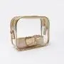 Keymay RTS 9 Multi Colors Designer Stadium Approved Clear Tote Bag with Zipper Closure Shoulder Messenger Girls Bags Crossbody