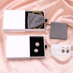 Luxury Drawer Gift Paper Cardboard Bracelet Earring Packaging Jewelry Box