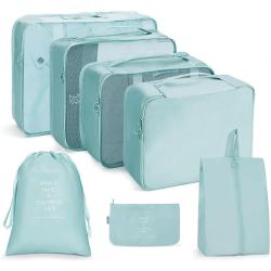 Travel  Bag Set Seven Piece Folding Wash Bag Clothes Storage Bag