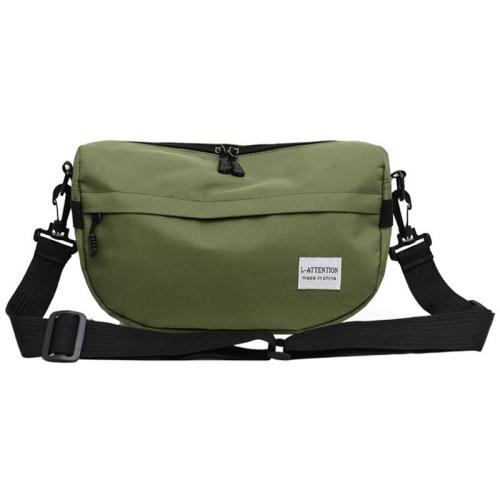 HR011 Unisex Casual Sports Shoulder Bag Lovers Nylon Zipper Fashion Couple Crossbody Bag Street Trendy Cool Soft Travel Bag