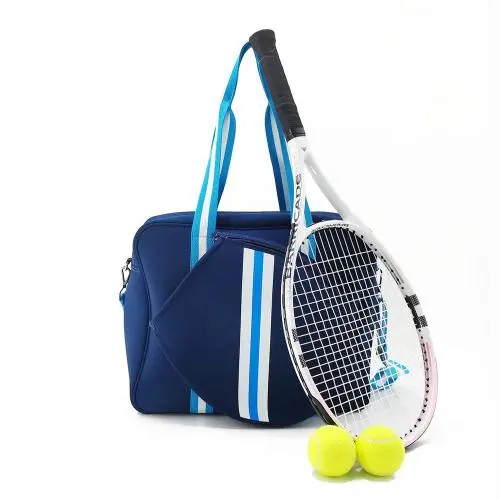KBW250 Neoprene Tennis Racket Bag Handbag Shoulder Crossbody Badminton Bag Multifunctional Fitness Travel Case