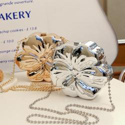 New Flower Mirror Electroplating Process Single Shoulder Bag