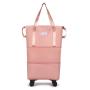 Custom designer Waterproof women foldable duffle bag Weekender Expandable sports Gym Travel Fitness Bag with wheels