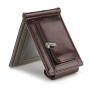 HF007 CUIKCA Unisex Slim Leather Mini Wallet Business Card Cases Hasp Zipper Coins Purse Money Clip ID Credit Card Holders