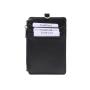 Premium Durable PU Leather ID Badge Name Card Holder With Double Stitches Neck Straps Lanyards