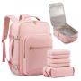 LOVEVOOK 40L Flight Approved Travel Backpack Waterproof Large TSA 17inch Luggage Daypack with 3 Packing Cubes Carry on Backpacks