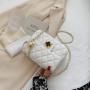 Bolso De Lujo Para Mujer 2023 New Fashion Brand Small Quilted Leather Handbags For Women Ladies Square Shoulder Crossbody Bags