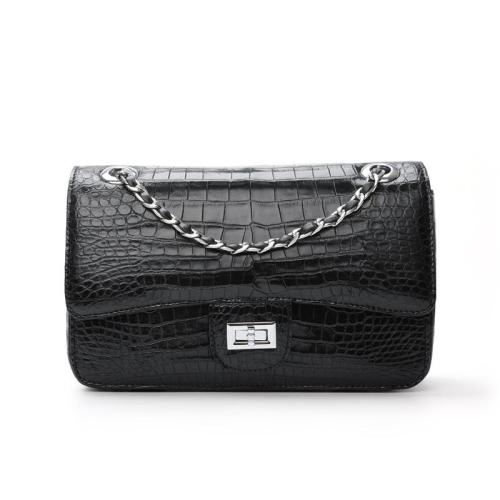Sac Dame Bolsa Para Mujer Luxury Famous Brand Exotic Crocodile Leather Ladies Designers Handbags Chain Shoulder Bag For Women