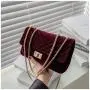 Square Hand Bags For Women Chain Handbags Fashion Pleuche Crossbody Handbag Pure Color Hasp Woman Bags Shoulder Bag Ry7200126