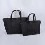Keymay Hot Sale RTS Personalized Embroidery Chenille Letter Patches Women Waterproof Travel Tote Bag Large Nylon Tote Bag