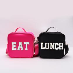 Keymay RTS Stock 8 Colors Portable Waterproof Nylon Picnic Kids School Cooler Lunch Bag Insulated Cooler Bag Insulated Lunch Bag