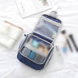 Toiletry bag solid color with hook portable toiletry bag multifunctional travel storage cosmetic bag