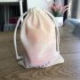 Super Soft Cotton Muslin Gift Drawstring Bag Transparent Cotton Packaging Pouch