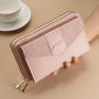 2024 New Multi Card Double Layer Zipper Wallet Single Shoulder Crossbody Women's Bag