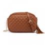 LOVEVOOK 2023 New Quilted Vegan Leather Cross Body Bag with Tassel for Ladies Luxury Diamond Women Shoulder Crossbody Purses