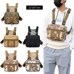 WTB047 Lightweight Chest Bags For Men Multifunction Sport Chest Bag Wholesale Outdoor Camouflage Men Tactical Vest Chest Bags