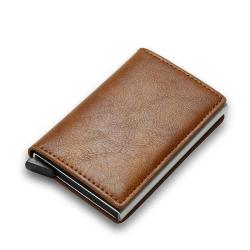 ZF232 RFID Anti-theft Brush Carbon Fiber Men Wallet Card Case Short Multifunctional Money Clip Daily Convenient