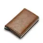 ZF232 RFID Anti-theft Brush Carbon Fiber Men Wallet Card Case Short Multifunctional Money Clip Daily Convenient