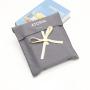 Flexography Custom Logo Printed Canvas Envelope Gift Packaging Bag Luxury Cotton Muslin Dust Envelope Pouch For Shoe Handbag