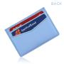 Sim Leather Credit Card Holder Minimalist Saffiano Leather ID Card Holder RFID Blocking Wallet