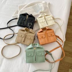 Simple women's bag female personality hanger bag tide hitch clothes styling shoulder crossbody bag