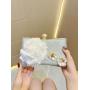 Niche Ladies party pearls flower clutch bag purses women's dress clutch bag evening bags with chain dinner clutch handbags