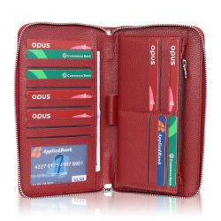 Custom Coin Purse Large Capacity Rfid Blocking Women Pu Leather Wallet Casual Purses 17pcs Card Holder Wallets