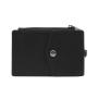 Custom id card holder high quality genuine leather rfid business name tag lanyard id badge holder