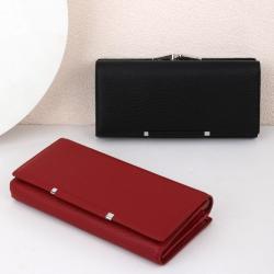 NEW Fashion Wallets for Women Clip Clutch Bag Vegan Leather Credit Card Holder Large Capacity Long Women Wallets Purse