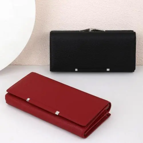NEW Fashion Wallets for Women Clip Clutch Bag Vegan Leather Credit Card Holder Large Capacity Long Women Wallets Purse