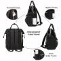 LOVEVOOK Lightweight Casual Girls College school Daypack with USB Travel Oxford Back Pack Business Women Laptop Backpack