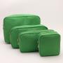 RTS Stock New Green Makeup Bag Women Girl Personalized Glitter Letter Patches Wedding Birthday Gift Toiletry Cosmetic Pouch Bag