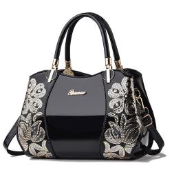 2024 Bags for women Large-Capacity Handbag for Middle-Aged Women Boston Leather with Fashionable Lady Style Portable Mother Bag