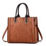 New minimalist style single shoulder soft leather tote bag bolsos para mujeres