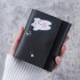 Small wallet women tri-fold short cute simple student wallets multi-card position coin purse cartoon ladies money clip
