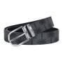 Customize Men's Casual Jean Leather Belt Wide 4MM Thick Alloy Prong Buckle Work Dress Belt for Men