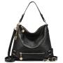 REALER 100% Genuine Leather Crossbody Shoulder Bag for Ladies Large Hobo Tote Bags Hand bags Real Leather Handbag for Women