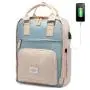 LOVEVOOK new waterproof 14 15.6 17 Vintage Bags with USB pink Cute College Backpack Waterproof Laptop Bookbags school backpacks